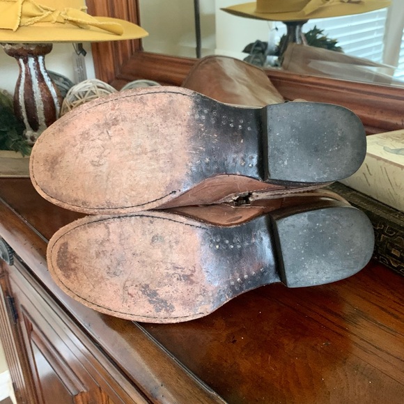 Freebird by Steven Irish leather Boots Distressed harness Western $295 Size 7 - Picture 5 of 10